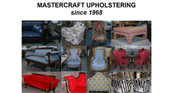 Desktop Screenshot of mastercraftupholstering.com